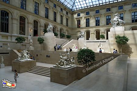 Louvre - Cour Marly, Frankreich, France, Paris, Louvre, foreal, Albers, Statuen,