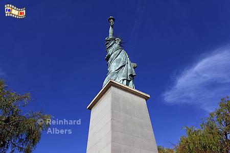 Die Freiheitsstatue in Paris, Paris, Cygnes, Grenelle, Quai, Freiheitsstatue, Statue, Seine, Albers, Foto, foreal,
