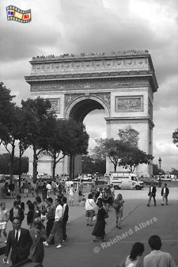 Champs-lyses und Arc de Triomphe, Paris, Champs-lyses, Arc de Triomphe, Albers, Foto, foreal,