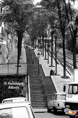 Treppe auf den Montmartre-H�gel., Paris, Treppe, Buttes, Montmartre, Albers, Foto, foreal,
