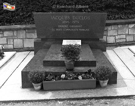 Grab des frz. Kommunisten Jacques Duclos auf dem friedhof Pre Lachaise., Paris, Pre Lachaise, Friedhof, Cimtire, Albers, Foto, foreal,