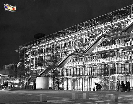 Centre Pompidou am Abend., Paris, Centre, Beaubourg, Albers, Foto, foreal,