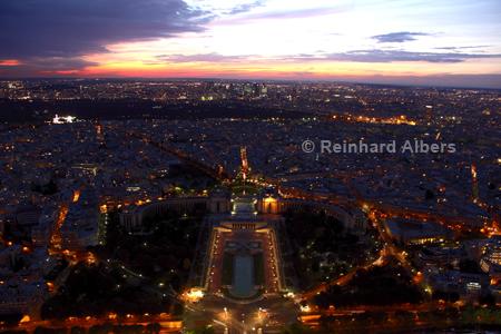 Ausblick vom Eiffelturm Richtung La Dfense, Paris, Eiffelturm, Eiffel, La Dfense, Albers, Foto, foreal,