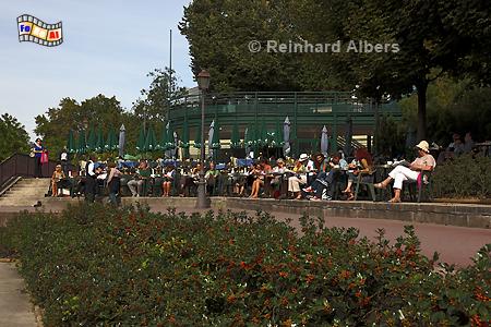 Freiluftcaf am Arsenal bei der Bastille-Oper., Paris, Port de Plaisance, Caf, Albers, Foto, foreal,