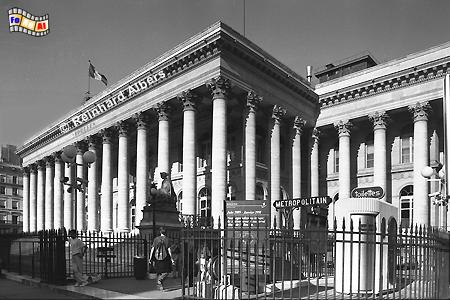 Die Pariser Wertpapierbrse residiert im zwischen 1808 und 1826 errichteten Palais Brongniart., Paris, Bourse, Brse, Brongniart, Albers, Foto, foreal,