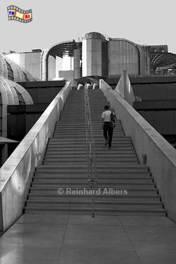 Freitreppe im Forum des Halles., Frankreich, France, Paris, Forum, Halles, Hallen, Le Ventre de Paris, Albers, foreal, Foto,