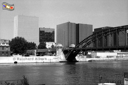 Metrobrcke - Pont d'Austerlitz, Paris, Seine, Voie Mazas, Pont, Austerlitz, Albers, Foto, foreal