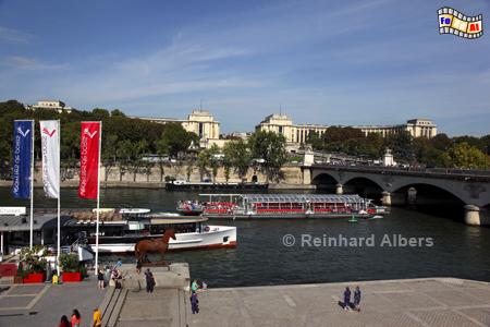Seine Hhe Pont d'Ina., Paris, Seine, Pont, Ina, Albers, Foto, foreal,