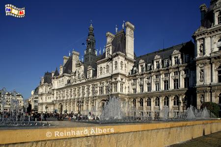Htel de ville - Rathaus., Frankreich, France, Paris, Htel de ville, Rathaus, foreal, Albers,