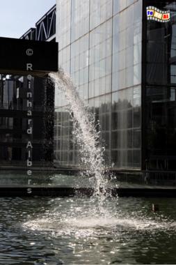 Wasserfall bei der Cit des Sciences et de l'Industrie., Paris, Cit, Sciences, Villette, Albers, Foto, foreal,