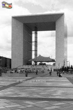 Grande Arche erbaut zum 200-jhrigen Jubilum der frz. Revolution., Paris, Dfense, Grande Arche, Albers, Foto, foreal,
