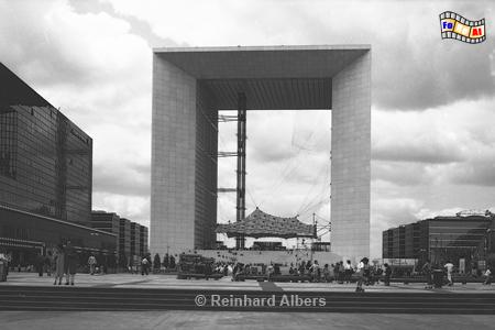 La Dfense - La Grand Arche., Frankreich, France, Paris, La Dfense, Arche, foreal, Albers, Foto,