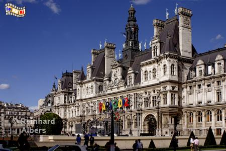 Htel de ville - Rathaus., Frankreich, France, Paris, Htel de ville, Rathaus, foreal, Albers,