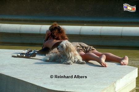 Entspannung beim Forum des Halles., Paris, Forum des Halles, Albers, Foto, foreal,