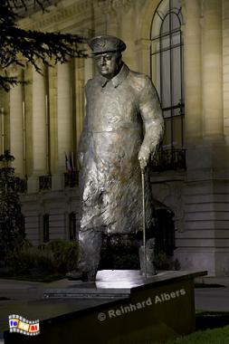 Winston Churchill Denkmal beim Petit Palais, Paris, Denkmal, Churchill, Petit Palais, Albers, Foto, foreal,