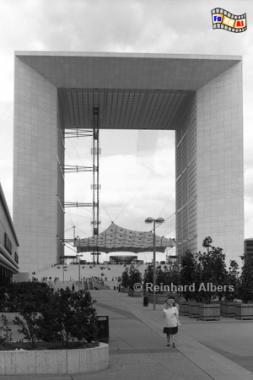 La Grande Arche - Architekt war der Dne Otto von Spreckelsen., Paris, Dfense, Grande Arche, Albers, Foto, foreal,