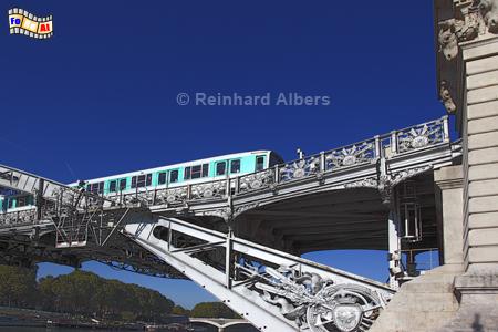 Viaduc d'Austerlitz, eine Brcke ausschlielich fr die Metro., Paris, Viaduc, Austerlitz, Metro, Seine, Albers, Foto, foreal,