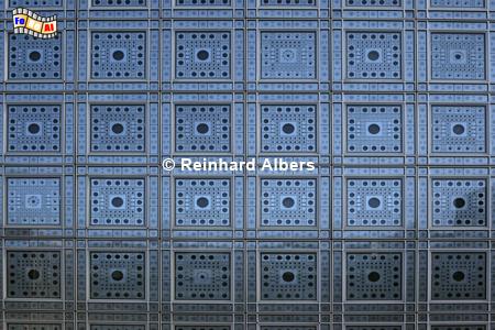 Fassade des Institut du monde arabe., Paris, Institut, arabe, Albers, Foto, foreal,
