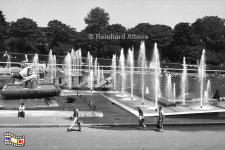 Wasserspiele am Trocadro., Paris, Palais, Chaillot, Trocadro, Wasserspiele, Albers, Foto, foreal,