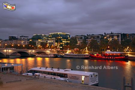 Quai Franois Mauriac und Pont Tolbiac., Paris, Seine, Mauriac, Pont Tolbiac, Albers, Foto, foreal,