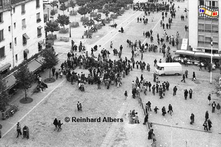 Blick von Centre Pompidou auf den Place Edmond Michelet., Paris, Centre, Beaubourg, Albers, Foto, foreal, Michelet,