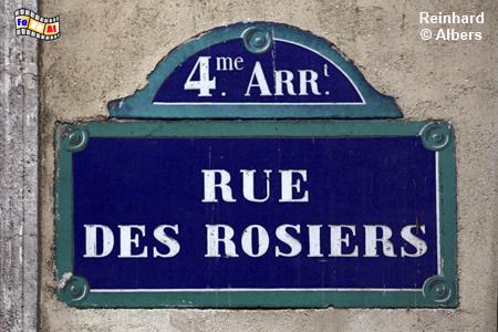 Rue des Rosiers im Marais-Viertel., Paris, Marais, Rosiers, Albers, Foto, foreal,