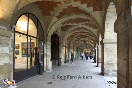 Arkaden am Place des Vosges., Paris, Place, Vosges, Marais, Albers, Foto, foreal,