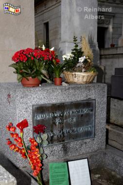 Friedhof Pre Lachaise - Grabsttte von Jim Morrison., Paris, Friedhof, Cimtire, Lachaise, Morrison, Albers, Foto, foreal,