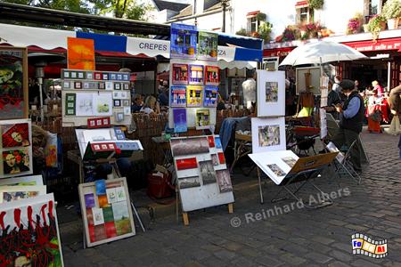 Montmartre - Place du Tertre., Paris, Place du Tertre, Montmartre, Albers, Foto, foreal,