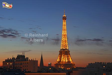 Wahrzeichen von Paris und das wohl bekannteste Bauwerk der Welt: der Eiffelturm, Paris, Eiffelturm, Weltausstellung, Albers, foreal,