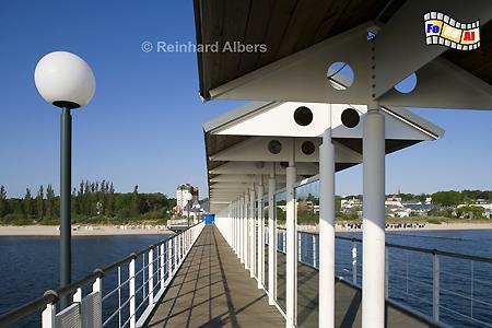 Die neue Seebr�cke in Heringsdorf auf der Insel Usedom., Usedom, Heringsdorf, Seebr�cke, Vorpommern, Foto, foreal, Albers,