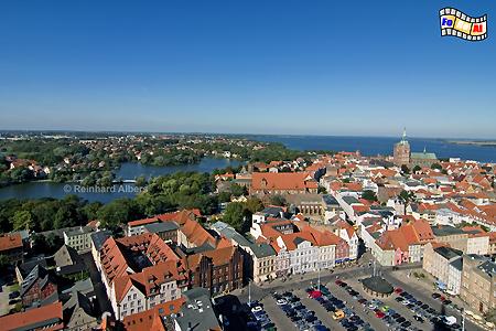 Hansestadt Stralsund im �berblick, Mecklenburg, Vorpommern, Stralsund, Hansestadt, Foto, foreal, Albers,