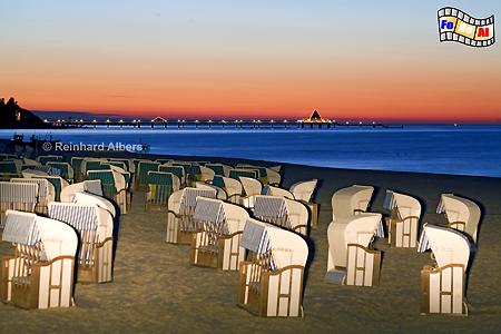 Abend am Strand von Ahlbeck auf der Insel Usedom, Mecklenburg, Vorpommern, Ahlbeck, Usedom, Strand, Albers, Foto, foreal,