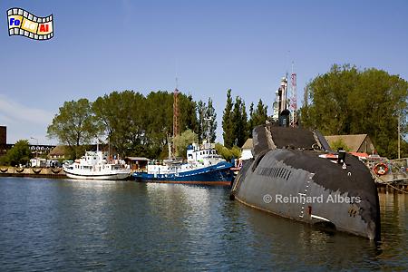 Peenem�nde - Museumshafen mit sowjet. U-Boot., Usedom, Peenem�nde, Museumshafen, Albers, Foto, foreal,