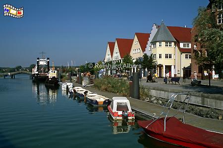 Wolgast - Peeneufer., Mecklenburg, Wolgast, Vorpommern, Peene, Foto, foreal, Albers,