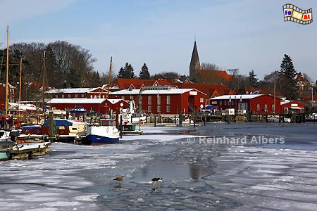 Winter im Hafen von Eckernfrde., Eckernfrde, Borby, Hafen, Ostsee, Eis, Foto, foreal, Albers,