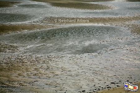 Sylt Westkste bei Hrnum Strandstrukturen bei Ebbe., Sylt, Strand, Strukturen, Ebbe, foreal, Albers