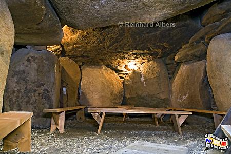 Die 3 x5 m groe Grabkammer des Denghooggrabes bei Wenningstedt., Sylt, Wenningstedt, Denghoog, Grabhgel, foreal, Albers