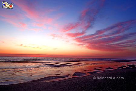 Abendstimmung am Strand vor Wenningstedt, Sylt, Wenningstedt, Abendrot, Strand, Kueste, foreal, Albers,