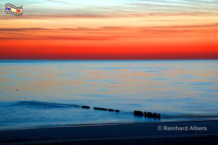 Blick von der Steilkste auf das Meer bei Wenningstedt., Sylt, Wenningstedt, Abendrot, Strand, Kueste, foreal, Albers,