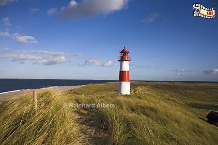 Leuchtturm List Ost auf dem Ellenbogen, Insel, Sylt, Leuchtturm, Ellenbogen, List Ost, foreal, Albers,
