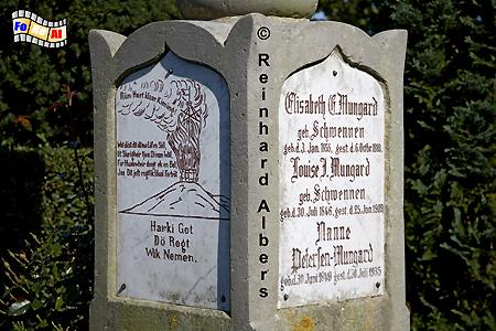 Grabstein auf dem Friedhof in Keitum., Sylt, Keitum, Friedhof, Grabstein, foreal, Albers,
