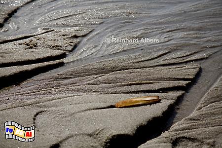 Strandstrukturen bei Ebbe., Sylt, Strand, Strukturen, foreal, Albers,