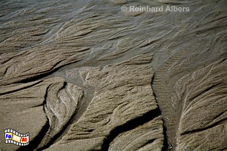 Strandstrukturen bei Ebbe., Sylt, Strand, Strukturen, foreal, Albers,