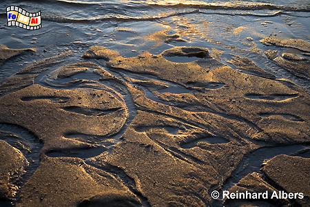 Strandstrukturen in der Abendsonne., Sylt, Strand, Strukturen, foreal, Albers,
