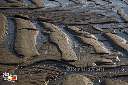 Strandstrukturen bei Ebbe., Sylt, Strand, Strukturen, foreal, Albers,