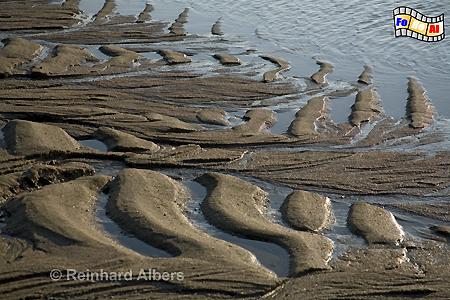 Strandstrukturen bei Ebbe., Sylt, Strand, Strukturen, foreal, Albers,
