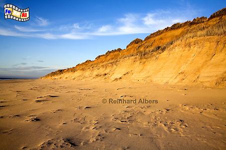 Rotes Kliff in der Abendsonne., Sylt, Rotes Kliff, Nordsee, foreal, Albers,