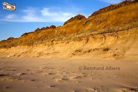 Rotes Kliff in der Abendsonne., Sylt, Rotes Kliff, Nordsee, foreal, Albers,