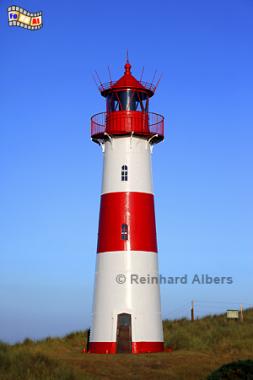 Leuchhturm List Ost (Ellenbogen) auf der Insel Sylt., Sylt, Ellebogen, Nordsee, Leuchtturm, Phare, Lighthouse, Albers, Foto, foreal,